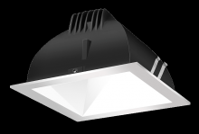  NDLED4SD-50YNHC-W-S - RECESSED DOWNLIGHTS 12 LUMENS NDLED4SD 4 INCH SQUARE UNIVERSAL DIMMING 50 DEGREE BEAM SPREAD 3500K