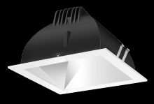  NDLED4SD-50YHC-M-W - RECESSED DOWNLIGHTS 12 LUMENS NDLED4SD 4 INCH SQUARE UNIVERSAL DIMMING 50 DEGREE BEAM SPREAD 3000K