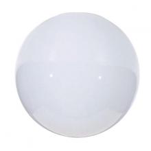  50/152 - Blown Glossy Opal Neckless Ball Shade; Diameter 8 inch; Opening 3-7/8 inch