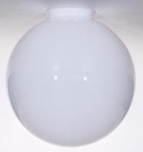  50/153 - Blown Glossy Opal Ball Shade; Diameter 10 inch; Fitter 4 inch