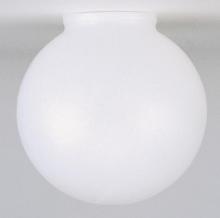  50/171 - Poly Globe Shade; 8 inch Diameter; 4 inch Lip Fitter