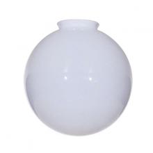  50/218 - Opal Ball Blown Glass Globe Shade; 14 inch Diameter; 6 inch Fitter; Glossy White