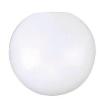  50/230 - White Neckless Poly Globe Shade; 14 inch Diameter; 5-1/4 inch Opening