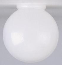  50/231 - White Poly Globe Shade; 6 inch Diameter; 3-1/4 inch Fitter