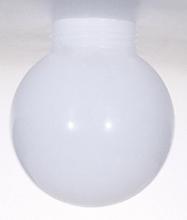  50/233 - White Poly Globe Shade; 6 inch Diameter; 3-11/64 inch Fitter