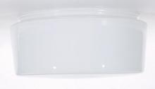  50/335 - 8 Inch White Drum Glass Shade; 8-11/16 inch Diameter; 7-7/8 inch Fitter; 4 inch Height; Sprayed