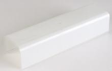  50/378 - 7 inch U-Bend Shade; Vertical Hole 1-3/4 inches from end; White; 1/8 Slip