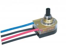  80/1355 - On-Off Lighted Push Switch; 3/8" Plastic Bushing; Single Circuit; 6A-125V, 3A-250V Rating;