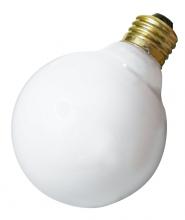  A3640 - 25 Watt G25 Incandescent; Gloss White; 3000 Average rated hours; 160 Lumens; Medium base; 130 Volt