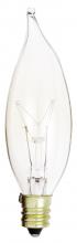  A3673 - 15 Watt CA8 Incandescent; Clear; 2500 Average rated hours; 95 Lumens; Candelabra base; 130 Volt