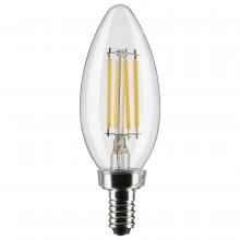  S21265 - 4 Watt B11 LED; Clear; Candelabra base; 90 CRI; 3000K; 120 Volt