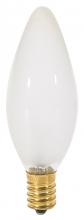  S3380 - 25 Watt BA9 1/2 Incandescent; Frost; 1500 Average rated hours; 220 Lumens; European base; 120 Volt