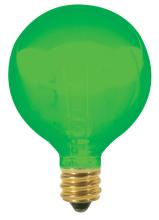  S3835 - 10 Watt G12 1/2 Incandescent; Transparent Green; 1500 Average rated hours; Candelabra base; 120 Volt