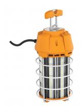  S38975 - 150 Watt LED Hi-Lumen temporary Hi-Bay Caged lamp; 5000K; Integrated Cord / Plug & Hook; 120 Volt