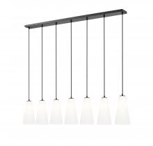  3043P7-7L-MB - 7 Light Linear Chandelier