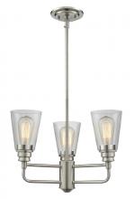  428-3-BN - 3 Light Chandelier