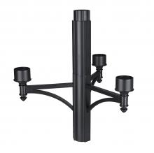  501-4BK - 4 Light Outdoor Posts + Hardware