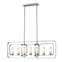  6000-7L-BN - 7 Light Linear Chandelier