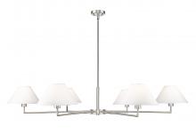  744-63R-BN - 6 Light Chandelier