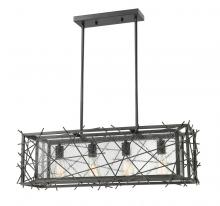  8000-4L-BRZ - 4 Light Linear Chandelier