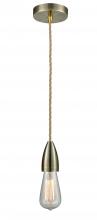  100AB-10RE-4AB - Fairchild - 1 Light - 2 inch - Antique Brass - Cord hung - Mini Pendant