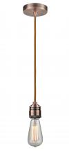  100AC-10CR-2AC - Winchester - 1 Light - 2 inch - Antique Copper - Cord hung - Mini Pendant