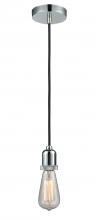  100PC-10BK-0PC - Whitney - 1 Light - 2 inch - Polished Chrome - Cord hung - Mini Pendant