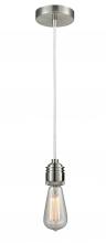  100SN-10W-2SN - Winchester - 1 Light - 2 inch - Satin Nickel - Cord hung - Mini Pendant