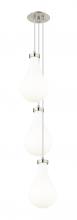 Innovations Lighting 103-451-1P-SN-G451-7GWH - Owego - 3 Light - 7 inch - Brushed Satin Nickel - Multi Pendant