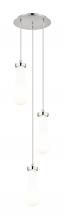 Innovations Lighting 113-451-1P-PN-G451-4GWH - Owego - 3 Light - 13 inch - Brushed Polished Nickel - Multi Pendant