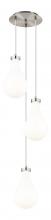 Innovations Lighting 113-451-1P-SN-G451-7GWH - Owego - 3 Light - 13 inch - Brushed Satin Nickel - Multi Pendant