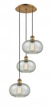 Innovations Lighting 113B-3P-BB-G249 - Gorham - 3 Light - 16 inch - Brushed Brass - Cord Hung - Multi Pendant