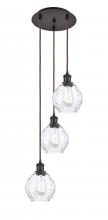  113B-3P-OB-G362 - Waverly - 3 Light - 13 inch - Oil Rubbed Bronze - Cord Hung - Multi Pendant