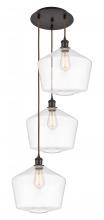  113B-3P-OB-G652-12 - Cindyrella - 3 Light - 19 inch - Oil Rubbed Bronze - Cord Hung - Multi Pendant