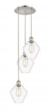  113B-3P-PN-G652-8 - Cindyrella - 3 Light - 15 inch - Polished Nickel - Cord Hung - Multi Pendant