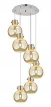 Innovations Lighting 116-410-1PS-PN-G410-8ME - Newton Sphere - 6 Light - 19 inch - Polished Nickel - Cord hung - Multi Pendant