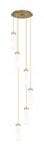 Innovations Lighting 116-451-1P-BB-G451-4GWH - Owego - 6 Light - 16 inch - Brushed Brushed Brass - Multi Pendant