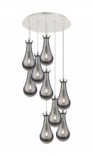  119-451-1P-PN-G451-5SM - Owego - 9 Light - 19 inch - Polished Nickel - Multi Pendant