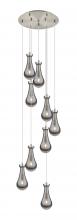  119-451-1P-SN-G451-5SM - Owego - 9 Light - 19 inch - Brushed Satin Nickel - Multi Pendant