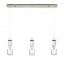 Innovations Lighting 123-451-1P-SN-G451-4CL - Owego - 3 Light - 37 inch - Brushed Satin Nickel - Linear Pendant