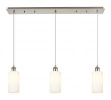  123B-3P-SN-G434-7WH - Crown Point - 3 Light - 37 inch - Brushed Satin Nickel - Linear Pendant