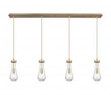 Innovations Lighting 124-451-1P-BB-G451-4SDY - Owego - 4 Light - 49 inch - Brushed Brushed Brass - Linear Pendant