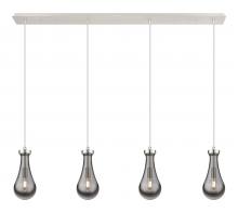  124-451-1P-PN-G451-5SM - Owego - 4 Light - 49 inch - Polished Nickel - Linear Pendant