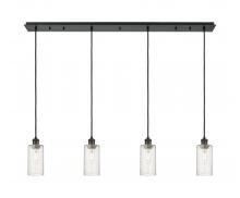  124B-4P-BK-G434-7SDY - Crown Point - 4 Light - 49 inch - Matte Black - Linear Pendant