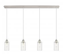  124B-4P-PN-G434-7CL - Crown Point - 4 Light - 49 inch - Polished Nickel - Linear Pendant