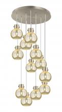 Innovations Lighting 126-410-1PS-SN-G410-8ME - Newton Sphere - 12 Light - 27 inch - Brushed Satin Nickel - Cord hung - Multi Pendant