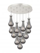  126-451-1P-PN-G451-5SM - Owego - 12 Light - 24 inch - Polished Nickel - Multi Pendant