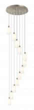  126B-12P-SN-G434-7WH - Crown Point - 12 Light - 24 inch - Brushed Satin Nickel - Multi Pendant