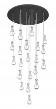  148BK-451-1P-SN-G451-5CL-20 - Owego - 21 Light - 48 inch - Brushed Satin Nickel - Multi Pendant