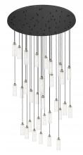 Innovations Lighting 160BK-B-31P-BB-G434-12CL - Crown Point - 31 Light - 60 inch - Brushed Brass - Multi Pendant